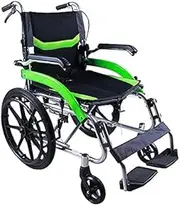 Folding Self Propelled Wheelchair with Aluminium Frame Super Lightweight Wheelchairs for Elderly Handicapped Load 242lb