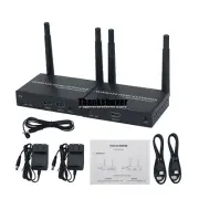 Wireless HDMI Extender 1080P w/ Transmitter& Receiver Support IR Remote Control