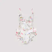 [Zimmermann] Zimmermann-White Lucky Waterfall Frill Polyamide One-Piece-Donna 2 NUM