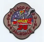 Los Angeles County Fire Department Station 24 Patch California CA Palmdale