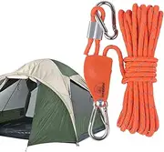 paracorrd, Guy Ropes, Climbing Rope | Reflective Tent Rope with Tensioner for Trekking, Backpacking, Hiking | 6mm Thick Camp Tent Guyline Cord Ropes with Adjuster, Reflect Light, Safe to Use at Night