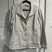 Chicos Tan Blazer Jacket Size 16-18