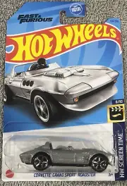 Hot Wheels Fast And Furious Corvette Grand Sport Roadster, Silver