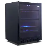 Husky Riserva 154L Dual Zone Wine Fridge in Black HUSWS54DMBZY