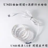 在飛比找Yahoo!奇摩拍賣優惠-1.5米單色usb led燈條 5V led露營燈 防水燈條