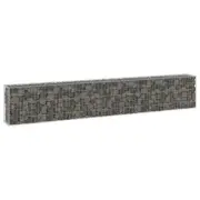 Gabion Basket With Covers Steel Retaining Wall Cage Garden Landscape 300x30cm