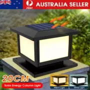 Solar Post Cap Lamp LED Waterproof Outdoor Deck Light Garden Fence Home Decor