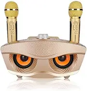 Wireless Microphone Karaoke Portable Karaoke Speaker for Home Party/KTV Handheld Bluetooth Microphone KTV Karaoke Speaker with Two Microphones for The Family KTV Gift