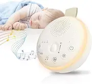HuBDIC HubiCare White Noise Machine, Portable Sound Machine with 21 Soothing Sleep Sounds, Long-Lasting Battery, Gentle LED Mood Light, Travel-Friendly Sleep Aid for Newborns, Children, Adult, Pets