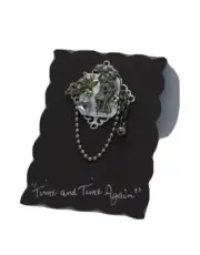 Swing Your Partner Pin Square Dancing Handcrafted One Of A Kind, Silver & Gold