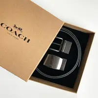 在飛比找樂天市場購物網優惠-美國百分百【全新真品】COACH 皮帶禮盒組 男用腰帶 配件