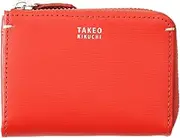 [TAKEO KIKUCHI] TKW-1090123-034 Orange [Takeokichi] Yoke L-Shaped Zipper Coin Purse, Orange, one Size