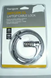 Targus Defcon CL Laptop Cable Lock Combination Lock NIP