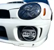 Subaru WRX Bug Eye Hella Style Fog Light Covers | White Rally Cap | 02-03 GD GG (for: Subaru)