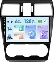 MISONDA 6G+128G Car Stereo Radio Player for Subaru Forester/XV/WRX 2012-2017 GPS Sat Navi Android 14 WiFi Wireless Carplay Android Auto DSP FM AM Mirror Link SWC Camera+Mic