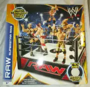 WWE RAW WRESTLING RING 2012 RETIRED PLAYSET