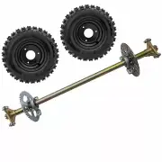 740mm Go Kart Rear Axle Hub kit+ Brake Disc Sprocket + Wheels Drift Trike Buggy