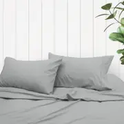 3/4 Piece Odyssey Thermal Flannelette Sheet Set Pale Grey (Single)