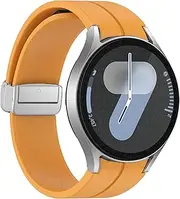BWAD Original Silicone Strap For Samsung Galaxy watch 6 Cassic 43mm 47mm 5Pro 45mm Watch FE 4 5 6 7 40 44MM Magnetic Buckle Bracelet Watchbands