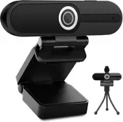 UHD 4K Webcam with Microphone: 8MP USB Computer Web Camera with Privacy Shutter