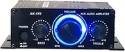 Professional Mini 400W + 400W Audio Power Amplifier Receiver for Car CD DVD, Black, AK170 400W