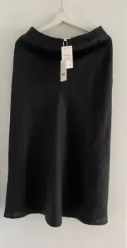 Seed Heritage Black French linen women's skirts size 8, new