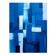Modern Art Blue Canvas Print