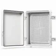 QILIPSU Junction Box with Mounting Plate Hinge Door Dustproof Box ABS Plastic...