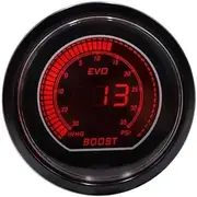 2'' 52mm Car EVO Digital Turbo Boost Gauge Psi Meter with Sensor Turbo Boost Meter Turbo Pressure Boost Gauge for Car Truck Boat