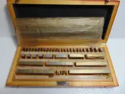 38 pcs Gage Block Set Gauge Precision Metric USSR 2 Class Grade NOS 1,005-100mm