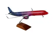 Skymarks SKR8413 Alaska Airlines A321neo More Love Desk Model 1/100 AV Airplane