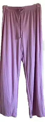 Ladies Just Be Pointelle Sleep Pants Crocus Lavender Large TX357