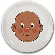 Genuine Fred, Food FACE, Ceramic Activity Plate White 8.5 inch Diameter