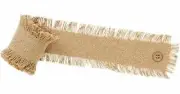 Burlap Natural Khaki Fabric Garland Fringed 2" X 108"
