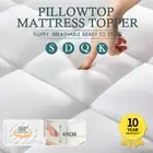 Pillowtop Matress Mattress Topper Extra Thick Bed Protector Single To King NEW