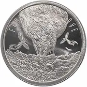 1 oz Federal Reserve Silver Round w/capsule display