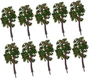 10pcs Green Landscape Tree Scale Simulated Garden Kit Mini Tree Artificial Tree Miniature Garden Tree Decor Sand Table Model Tree Artificial Christmas Tree Trees