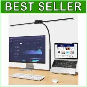 24W LED Desk Lamp with Flexible Clamp - Illuminate Your Home Office Elegantly