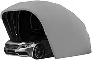 Stainless Steel Car Awning, Foldable Retractable Carport with Semi-Automatic Telescopic Design, 5.5x2.5x2.3M Outdoor Mobile Car Cover for Parking, Camping, and Sun Protection