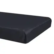 Billiard Pool Table Cover Polyester Protection Cover 7Ft 92x52x8in Black