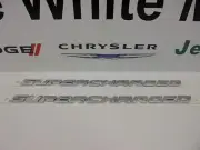 Dodge Chrysler Jeep Mopar Challenger Hellcat Supercharged 3D Emblem Set of 2 New (for: Chrysler)