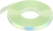 uxcell 5.47 Yards Silicone Lanyard String, 12mm Wide Bright Color Lacing Cord Laser Reflective Lanyard String for Crafts Weaving DIY Handmade Bracelets Clothes Keychain, Yellow