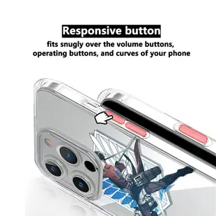 安全氣囊防震動漫進擊的巨人打印外殼兼容 iPhone 13 Pro Max 12 11 lPhone 7 8 Plus