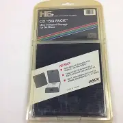 80s Vintage CD Six Pack HE8622 Storage Case Compact Slim Wallet DEADSTOCK JASCO