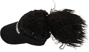ARTSEWPLY Hat Wig for Women: Baseball Cap Wig - Ponytail Hair Extension with Cap Realistic Natural Looking - Wavy Hair Hat for Outdoor Use - Caps with Hairs Attached