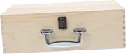 Beatifufu Unfinished Wooden Box Waterproof Outdoor Storage Box for Keepsake Photo Small Toys