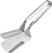304 Stainless Steel Double Sided Steak clamp, Cooking Clamp, Flip Scraper clamp, Suitable for Steak, Bread, Burger, Barbecue, Pizza, Steak Tongs, Barbecue Tongs