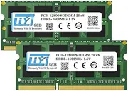 LIYI DDR3 16GB KIT DRAM Modules (2x8GB) 1600MHz PC3-12800 PC3-12800S CL11 SODIMM 204 Pin 1.5V Dual Rank 2Rx8 Non ECC Unbuffered Laptop Notebook Computer SO-DIMM Memory DDR3 RAM Module Upgrade