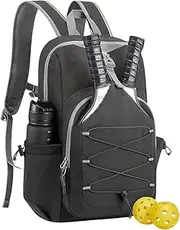 Rackets Backpack with Hanging Hook Breathable Sports Backpack Large Capacity Portable Racket Rucksack Hiking Sports Traveling Outings Bag