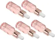 Essential Oil Glass Bottle Set 5pcs Empty Dropper Bottles Small Sub Bottle for Travel 15ml